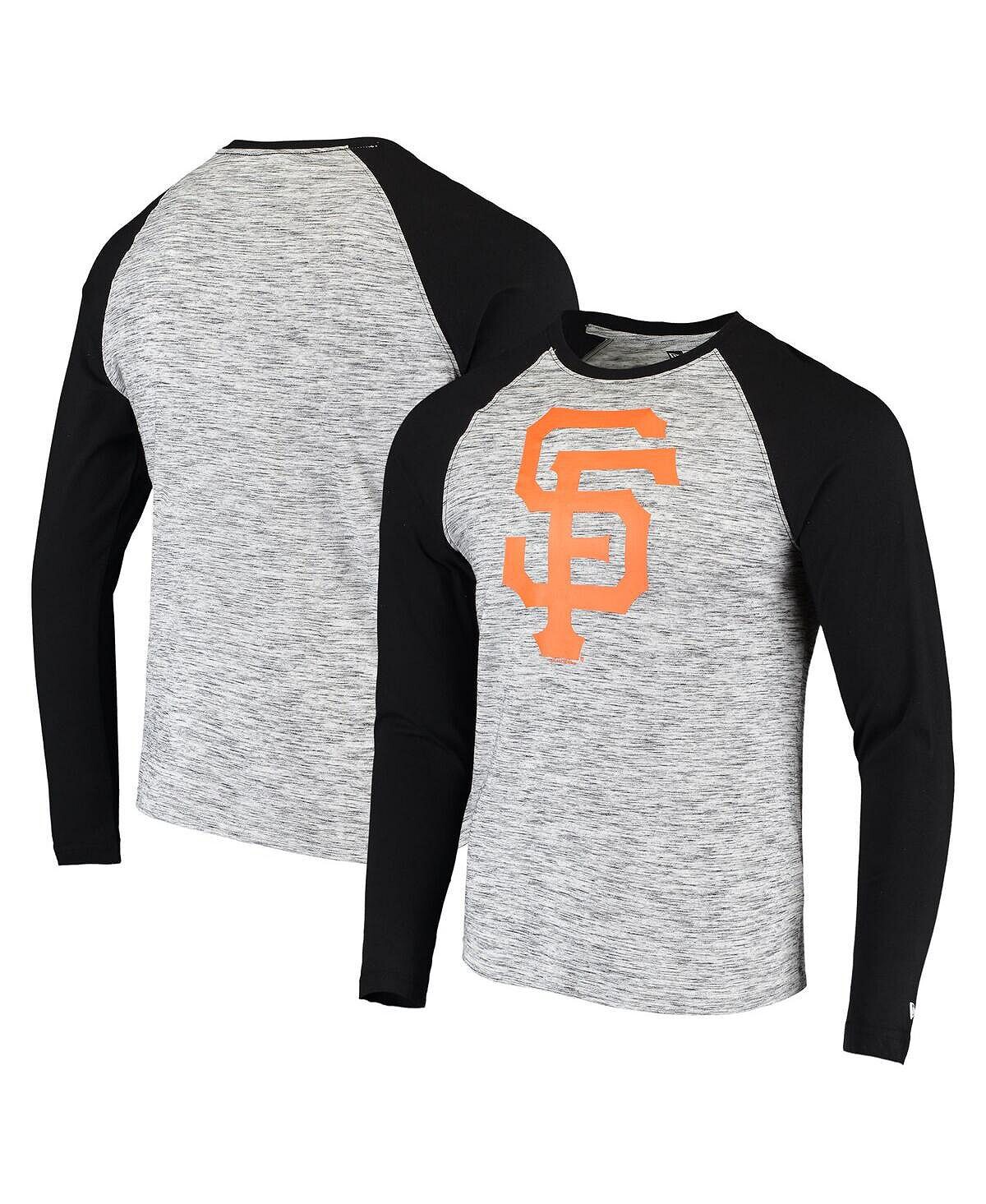 

Мужская футболка с длинным рукавом реглан серого цвета от new era san francisco giants space dye 5th & Ocean, серый