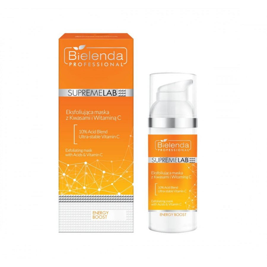 

Bielenda Professional Отшелушивающая маска SupremeLab Energy Boost с кислотами и витамином С 50г
