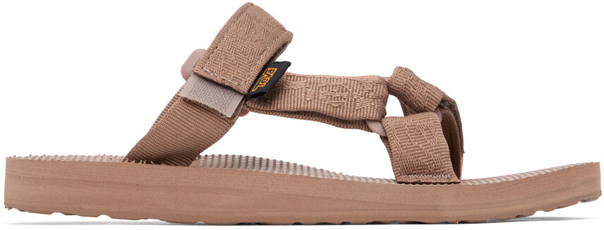 

Коричневые сандалии Universal Slide Teva