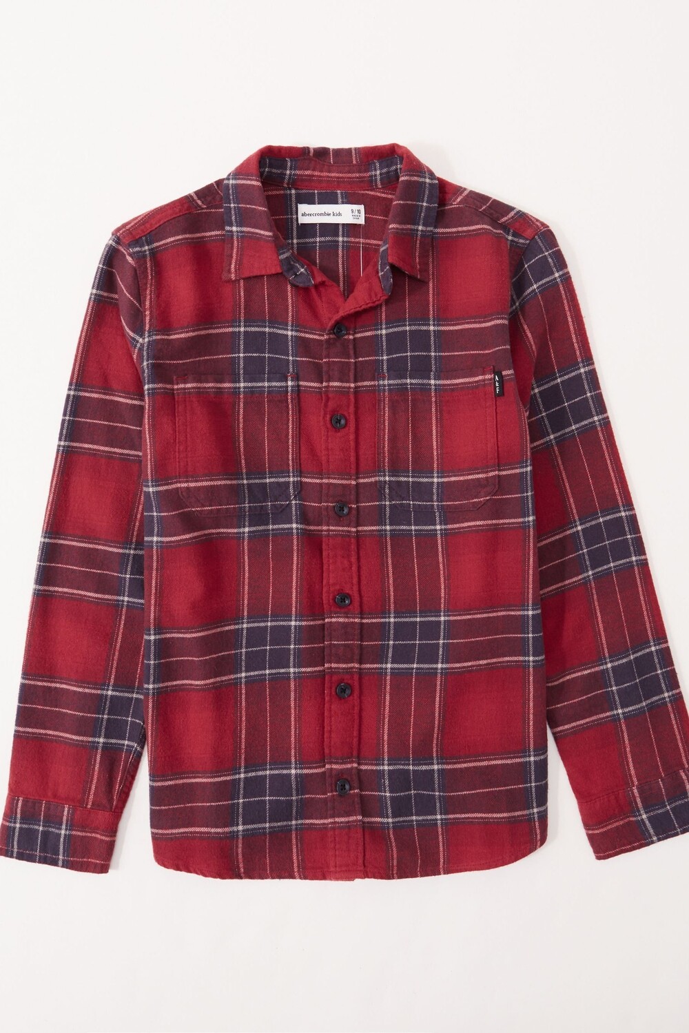

Клетчатая фланелевая рубашка Abercrombie & Fitch, красный