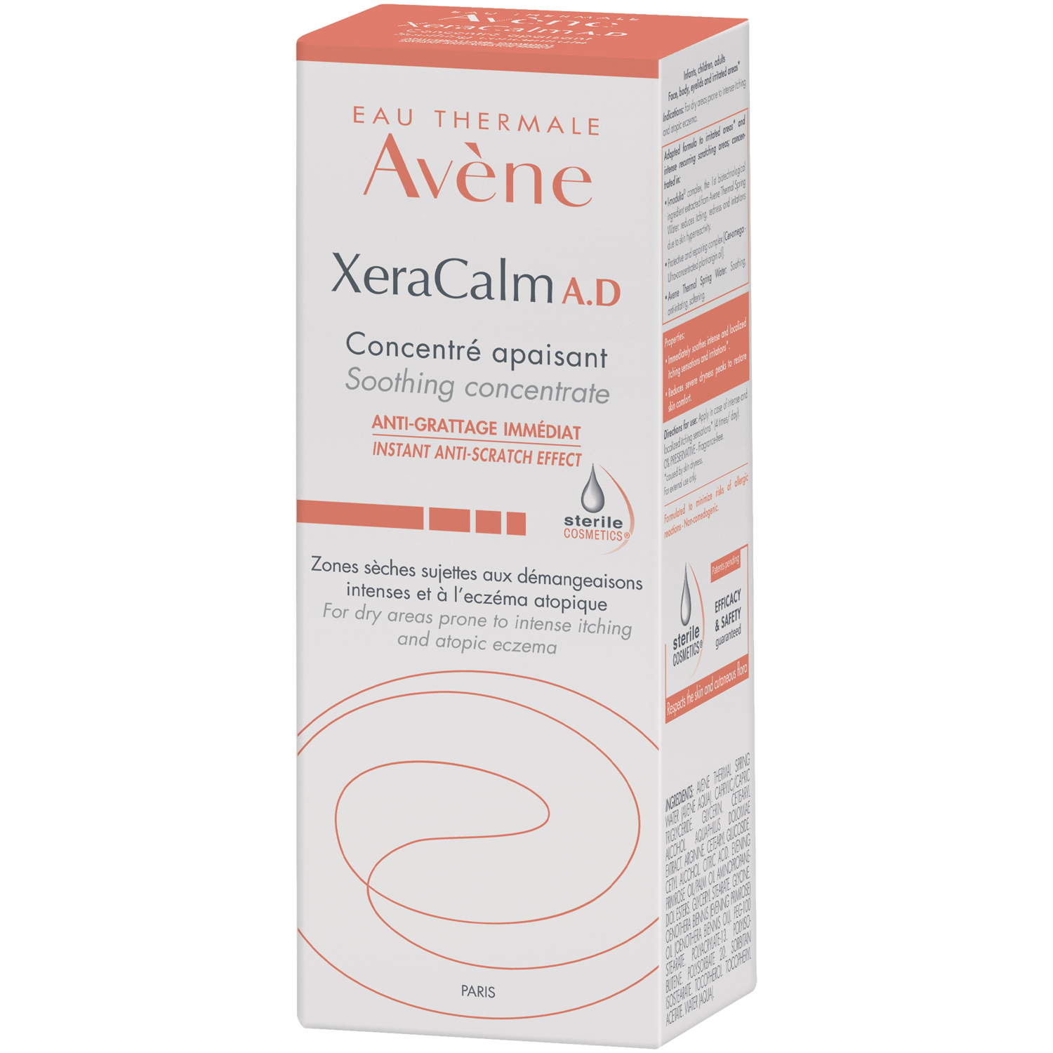 Avène Xeracalm A.D успокаивающий концентрат для лица, тела, век и раздраженных участков кожи, 50 мл