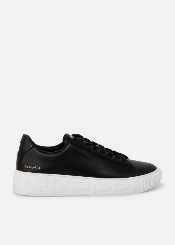 

Кроссовки VERSACE Greca sneakers, черный