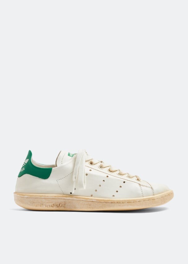 

Кроссовки BALENCIAGA x adidas Stan Smith worn-out sneakers, белый