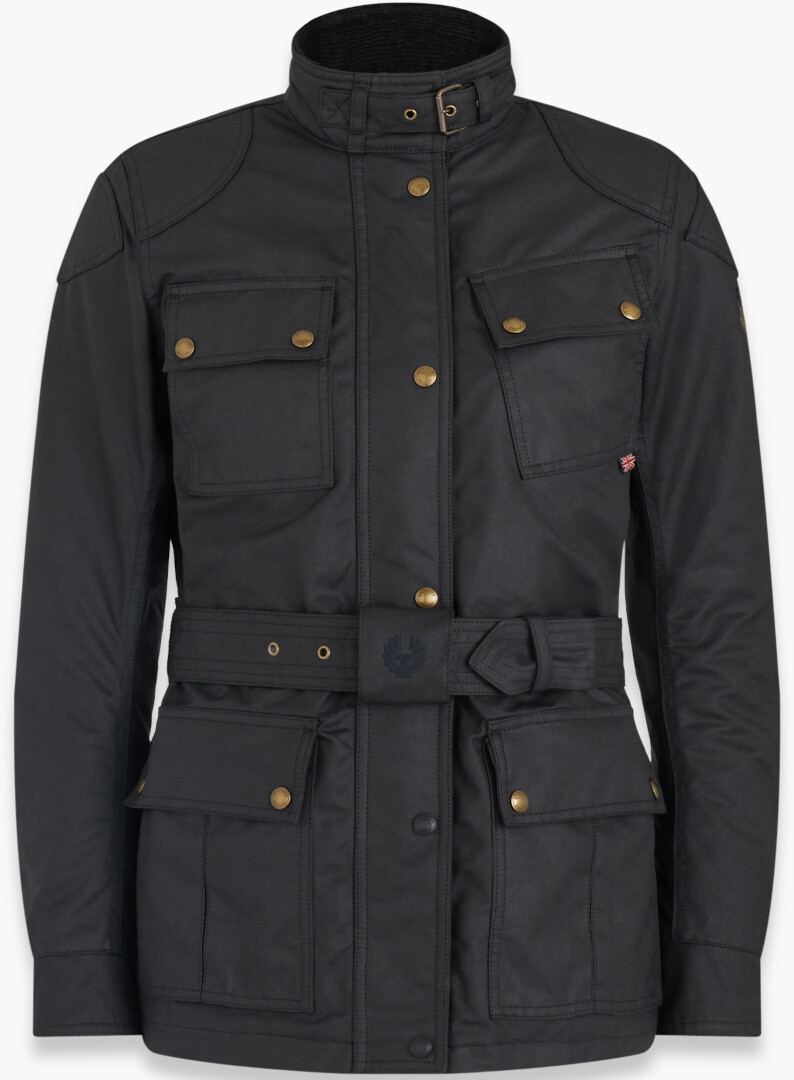 

Belstaff Trialmaster Pro Дамы Мотоцикл Восковая куртка, черный