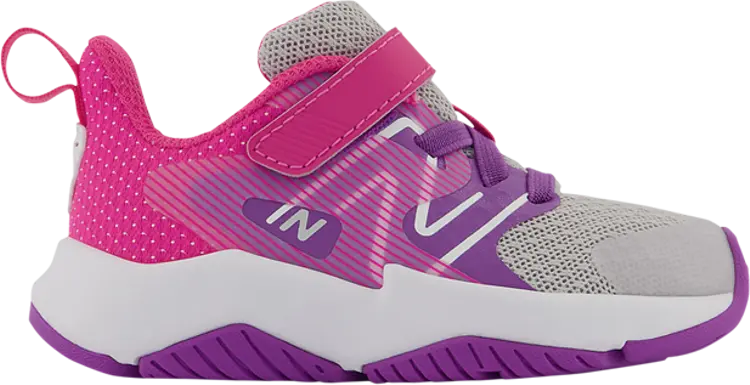 

Кроссовки New Balance Rave Run v2 Bungee Lace Toddler 'Summer Fog Hi-Pink', серый