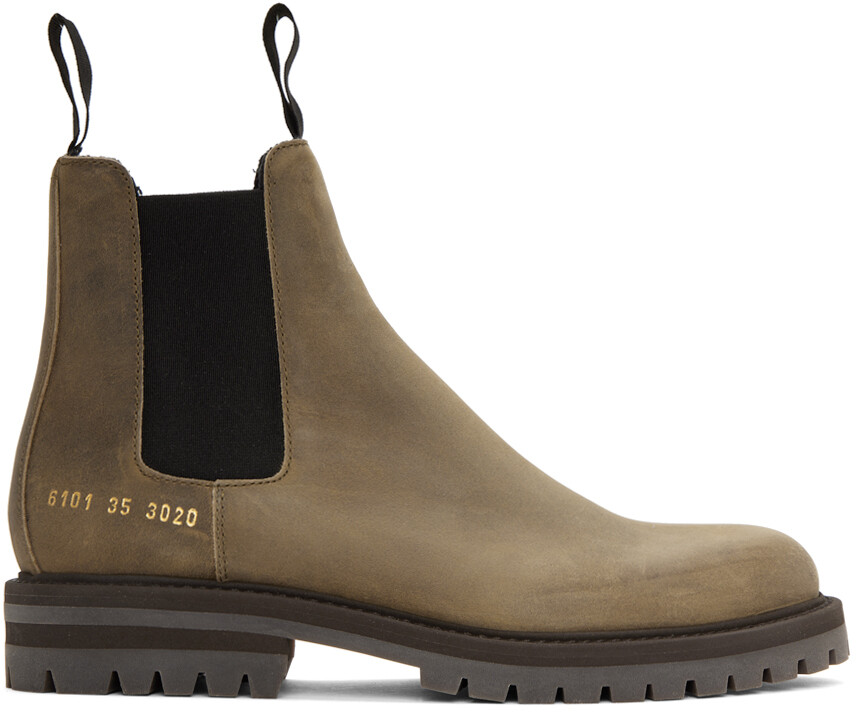 

Коричневые зимние ботинки челси Common Projects, Коричневый