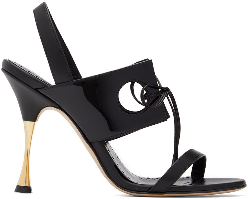 

Черные босоножки на каблуке Habeeb Manolo Blahnik