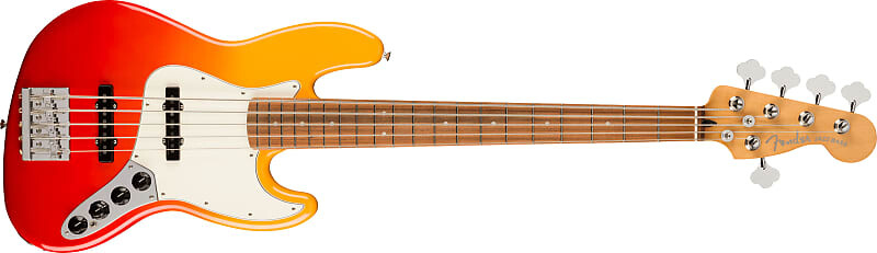 

Fender Player Plus Jazz Bass V, гриф Pau Ferro, Tequila Sunrise