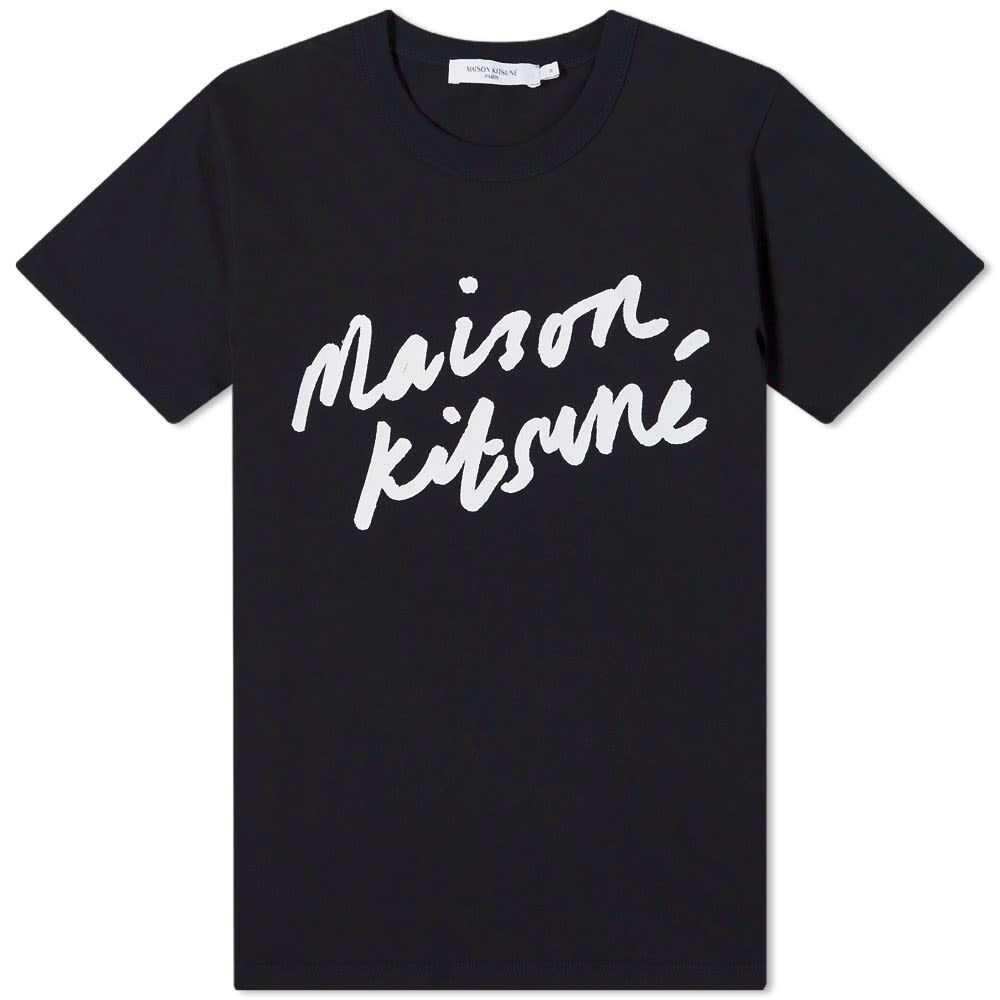 

Футболка Maison Kitsuné Handwriting Classic Tee, Черный