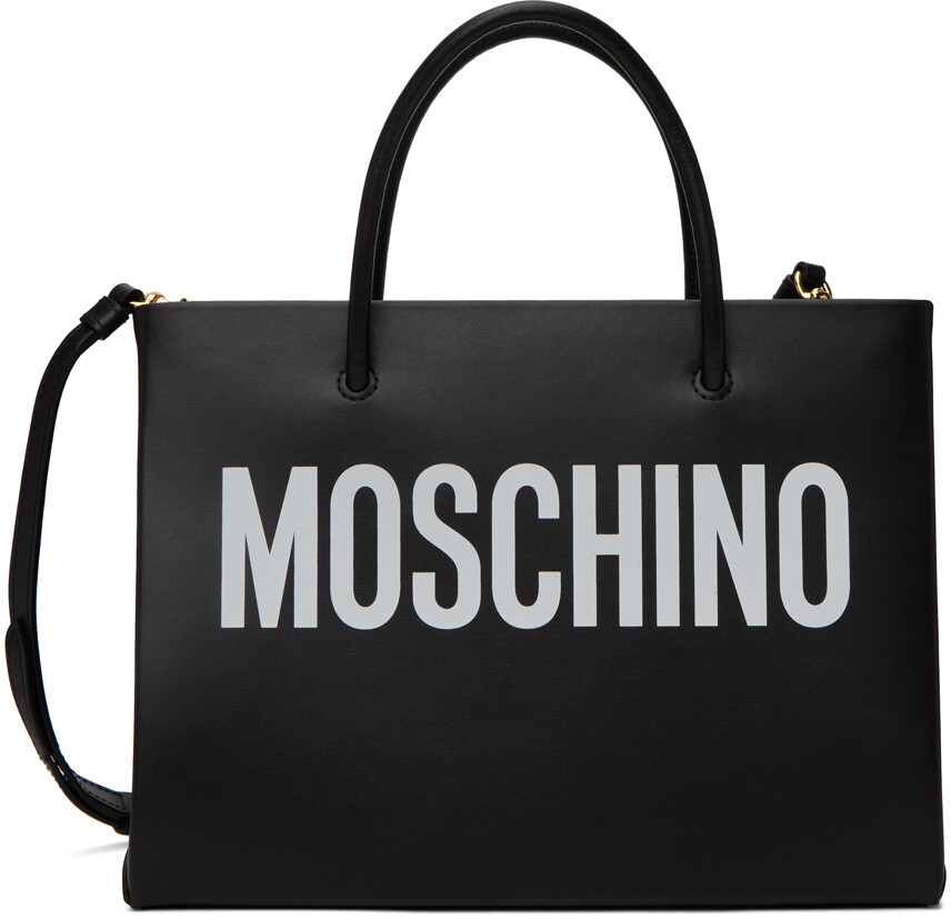

Черная сумка для покупок Moschino