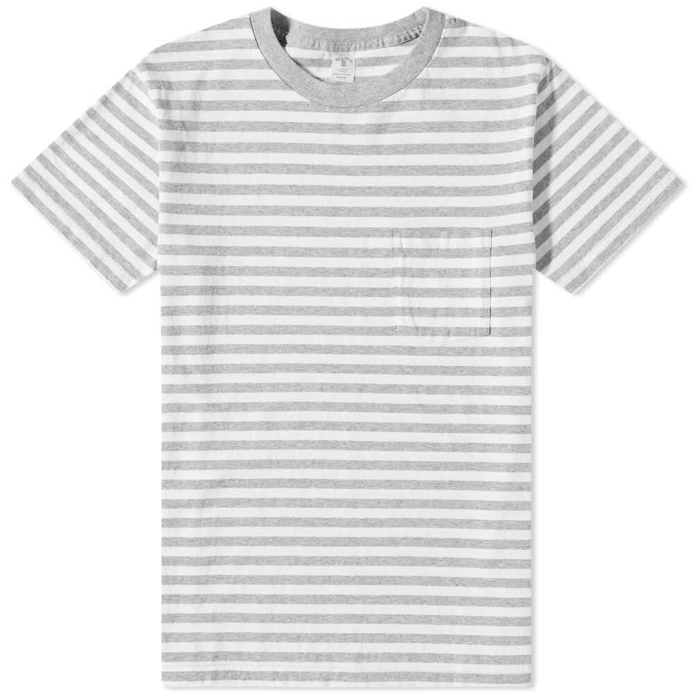 

Футболка Velva Sheen Narrow Stripe Pocket tee, Серый