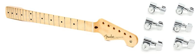 

Сменный гриф Fender Classic Player '50s Stratocaster Soft V — комплект из кленовой накладки на гриф с замком Fender Набор инструментов для настройки Stratocaster/Telecaster — хром 0990818100=1 0991102921=1