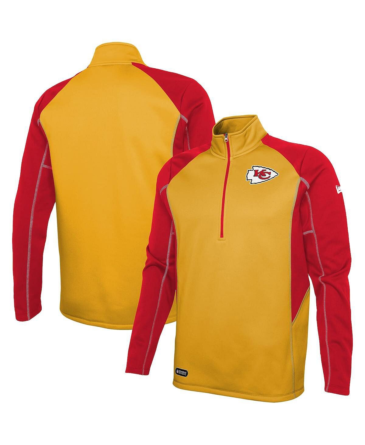 

Мужская золотая куртка kansas city chiefs combine authentic two-a-days half-zip New Era, мульти
