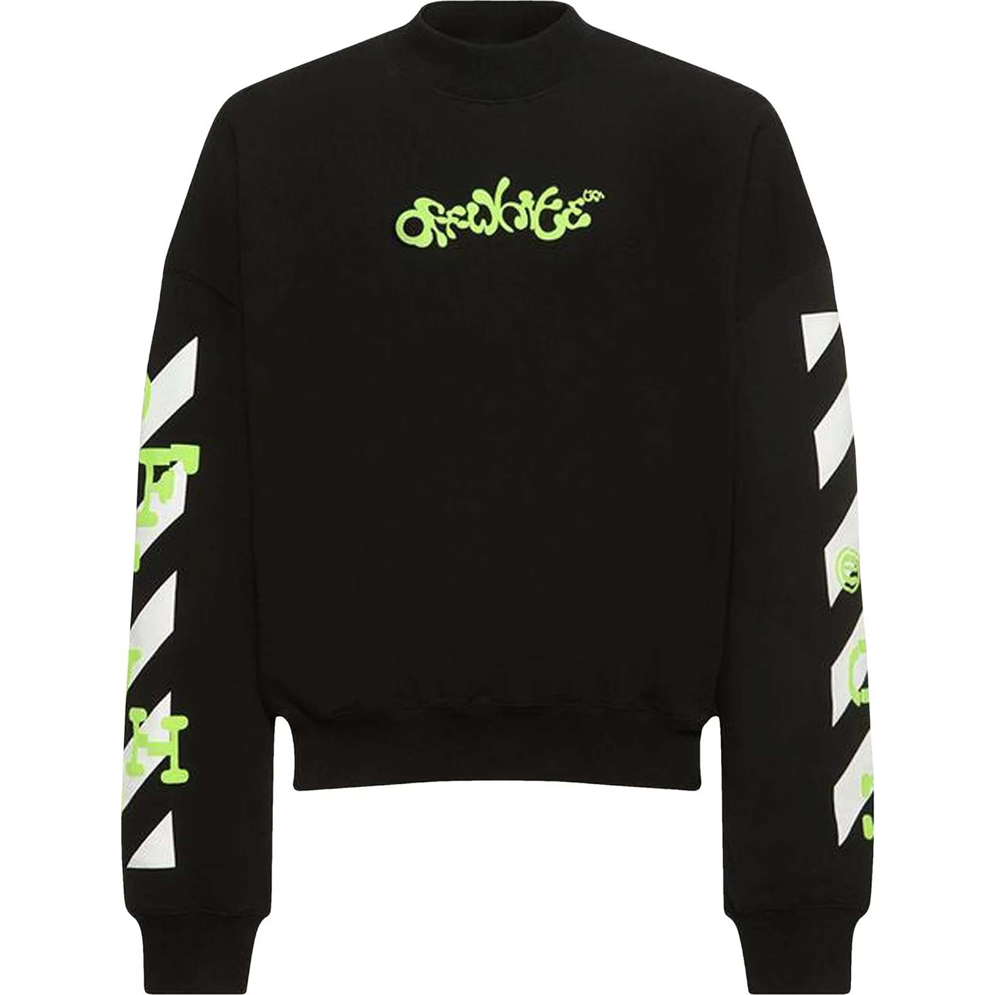 Свитшот Off-White Opposite Arrow Boxy Crewneck, черный - фото