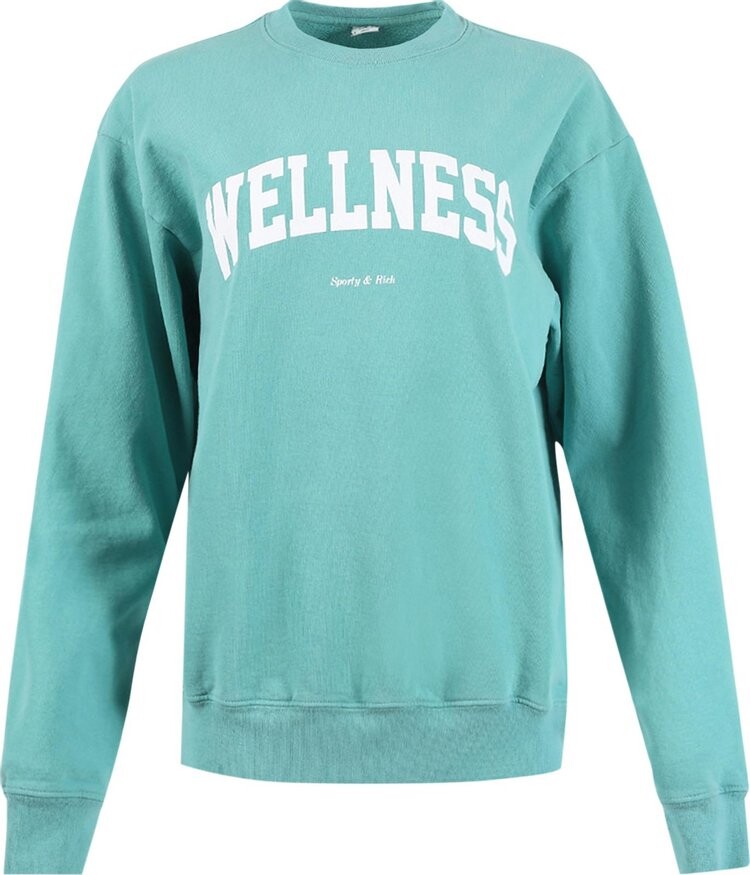 

Толстовка Sporty & Rich Wellness Ivy Crewneck 'Faded/Teal', синий