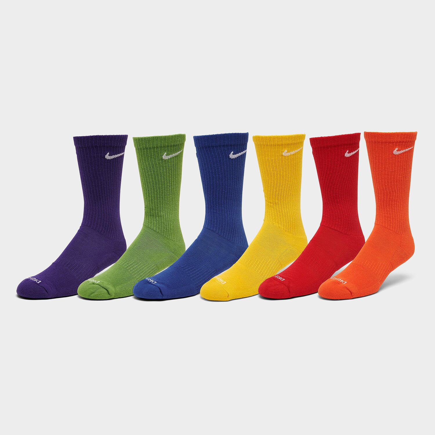 

Носки для тренинга Nike Everyday Plus Cushioned Crew (6 шт.), многоцветный