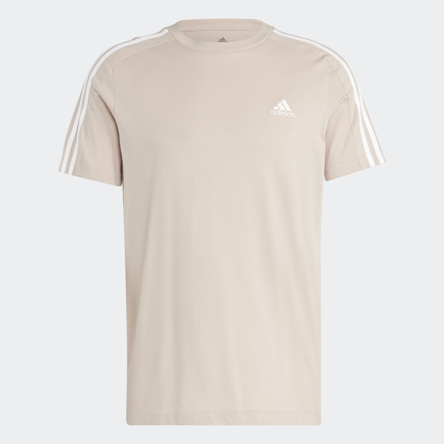

Футболка Adidas Essentials Single Jersey 3-Stripes Sportswear, бежевый