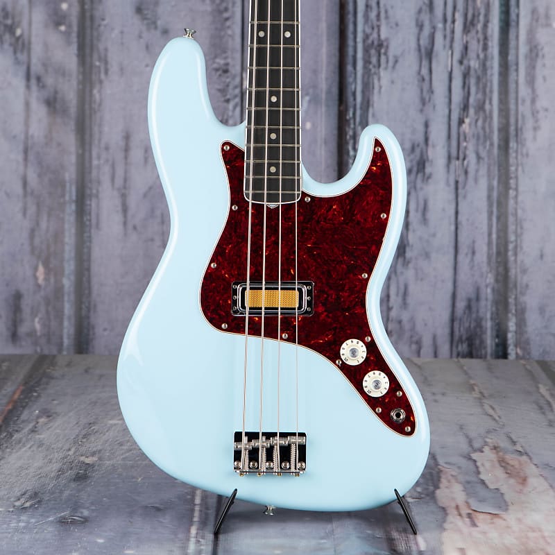 Бас-гитара Fender Gold Foil Jazz Bass, Sonic Blue