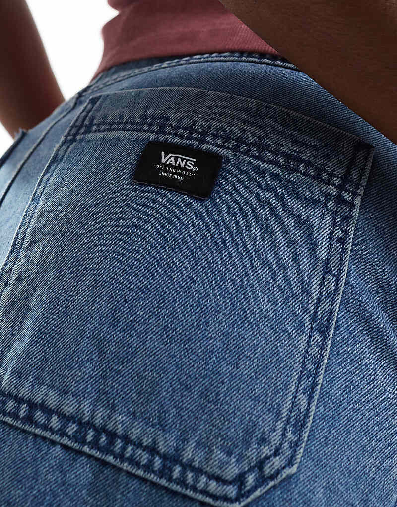 

Vans – Union – Синяя джинсовая длинная юбка Carpenter с тремя юбками