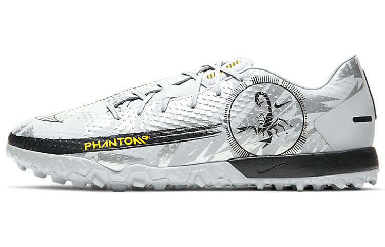 

Футбольные бутсы унисекс Nike Phantom GT Чистая платина/Черный/Желтый/Серебристый металлик