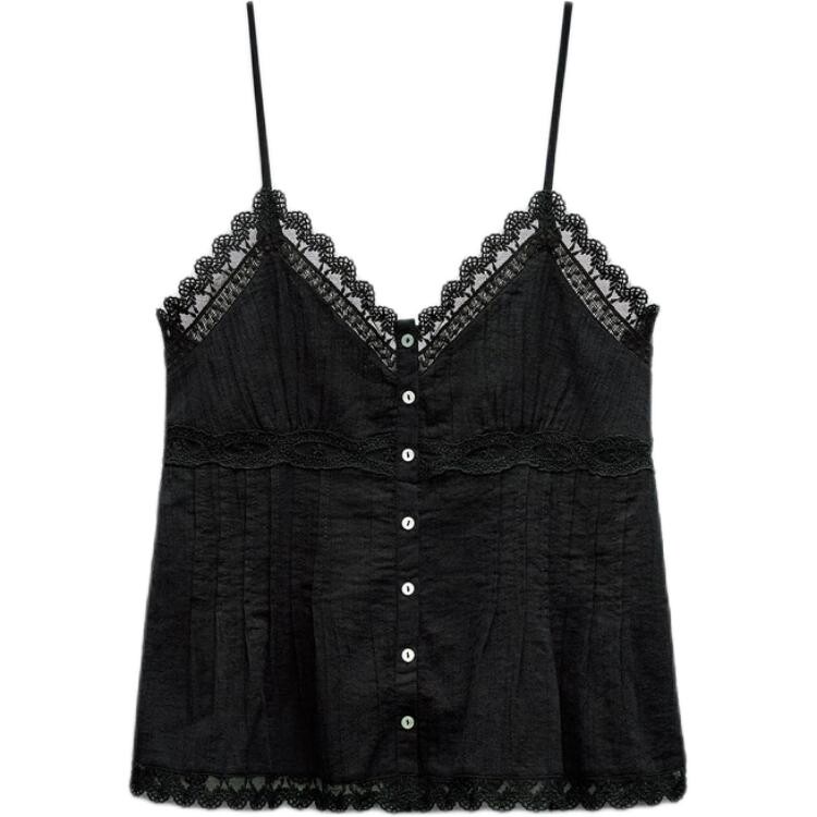 

Майка женская черная Zara