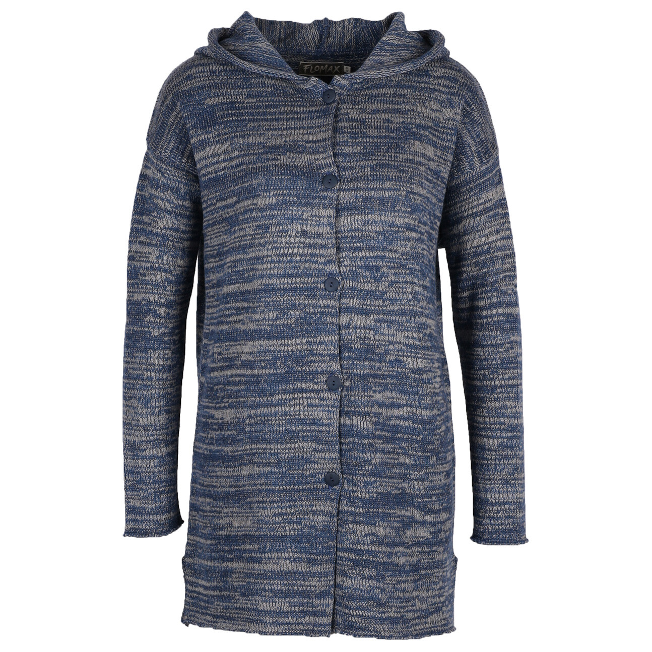 

Повседневная куртка Flomax Women's Oversize Kapuzenjacke Lilly, цвет Jeans Mouline