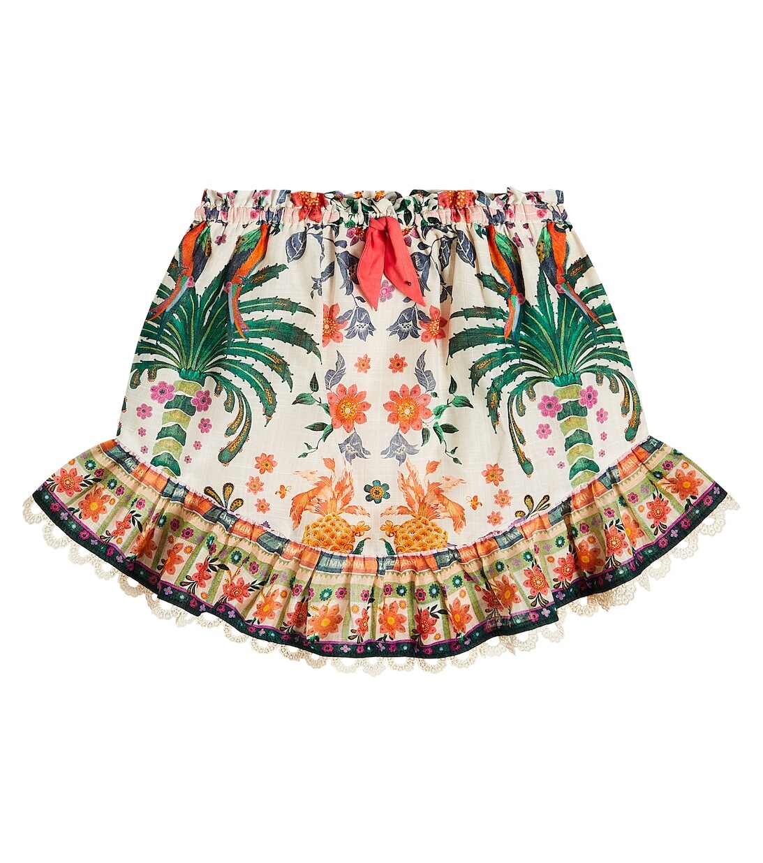 

Юбка Ginger Flip с цветочным принтом Zimmermann Kids, разноцветный