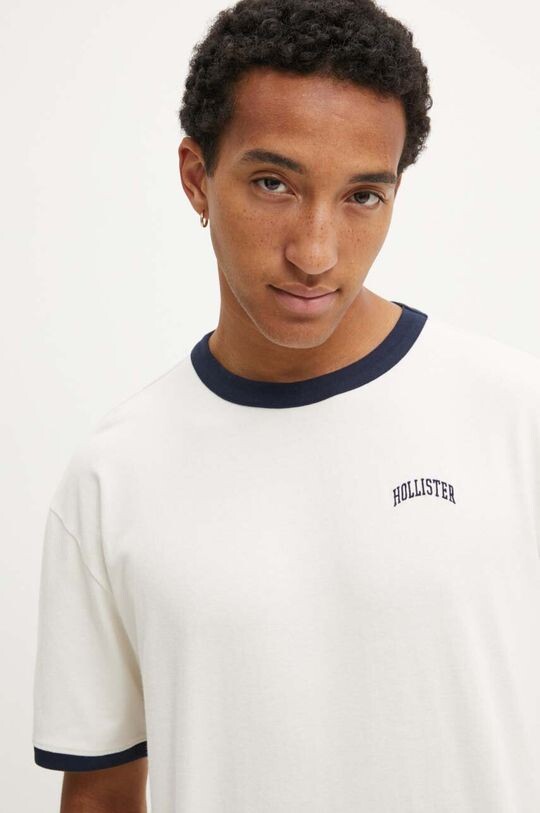 

Хлопковая футболка Hollister Co., бежевый