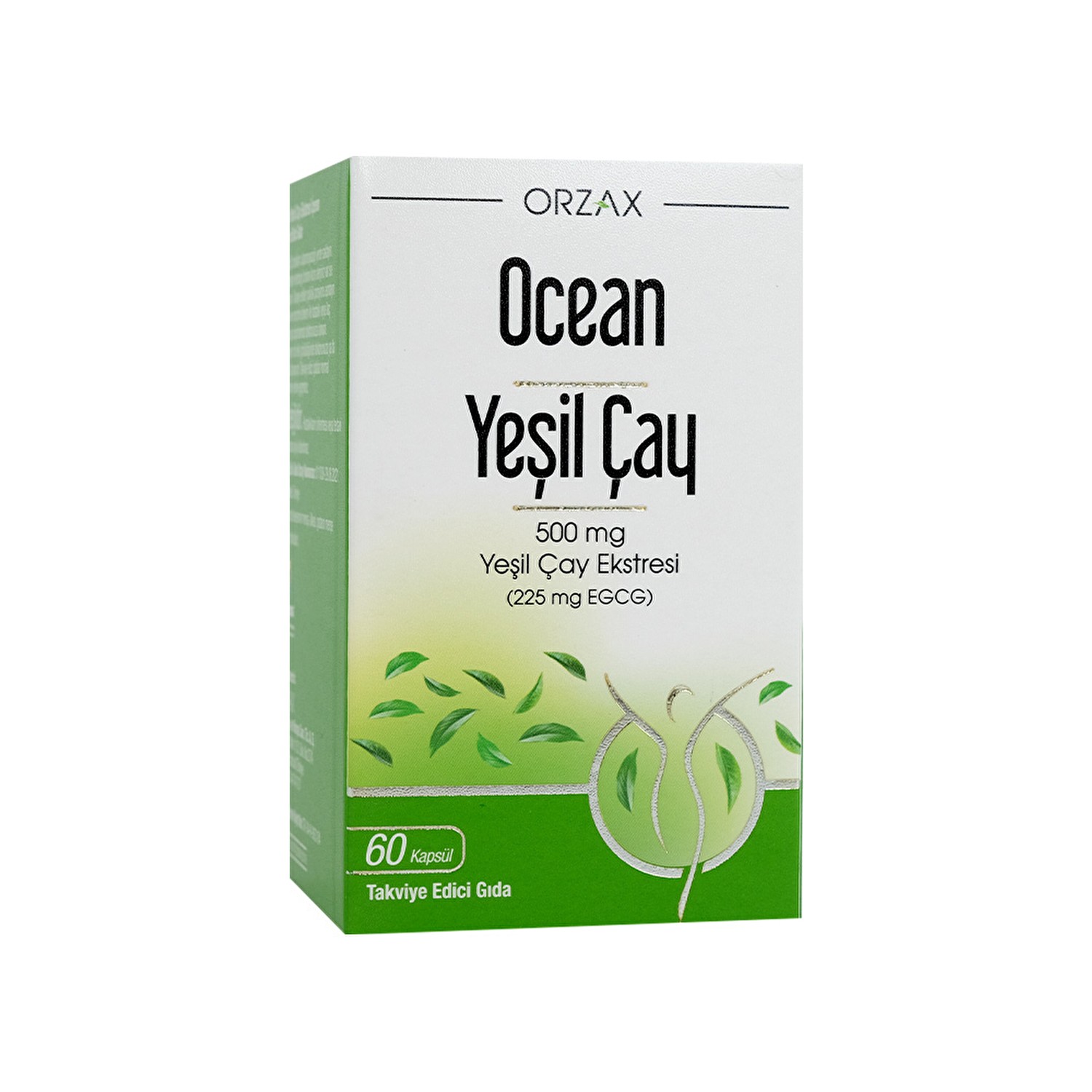 Экстракт зеленого чая Ocean 500 мг, 60 капсул комплекс зеленого чая swanson с виноградными косточками и сосновой корой 60 капсул