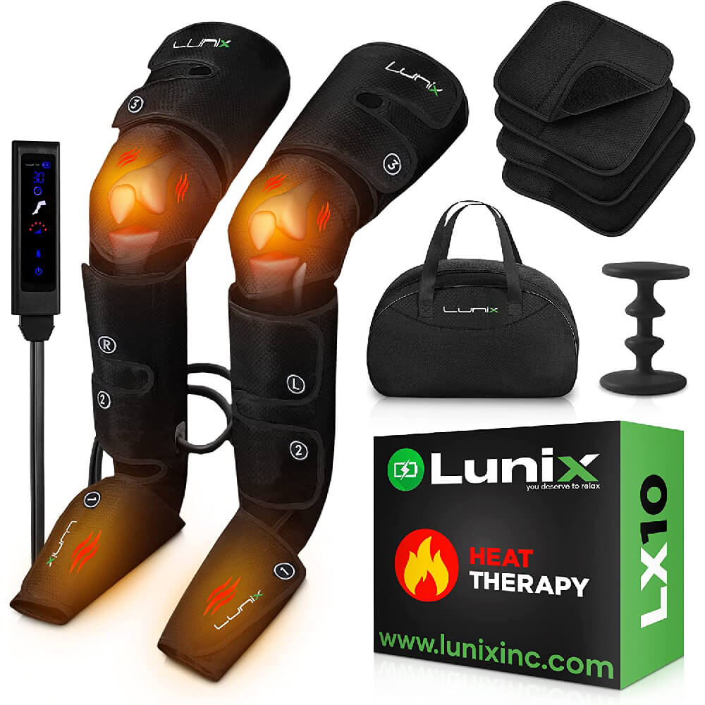 Массажер для компрессии воздуха для ног Lunix LX10, черный