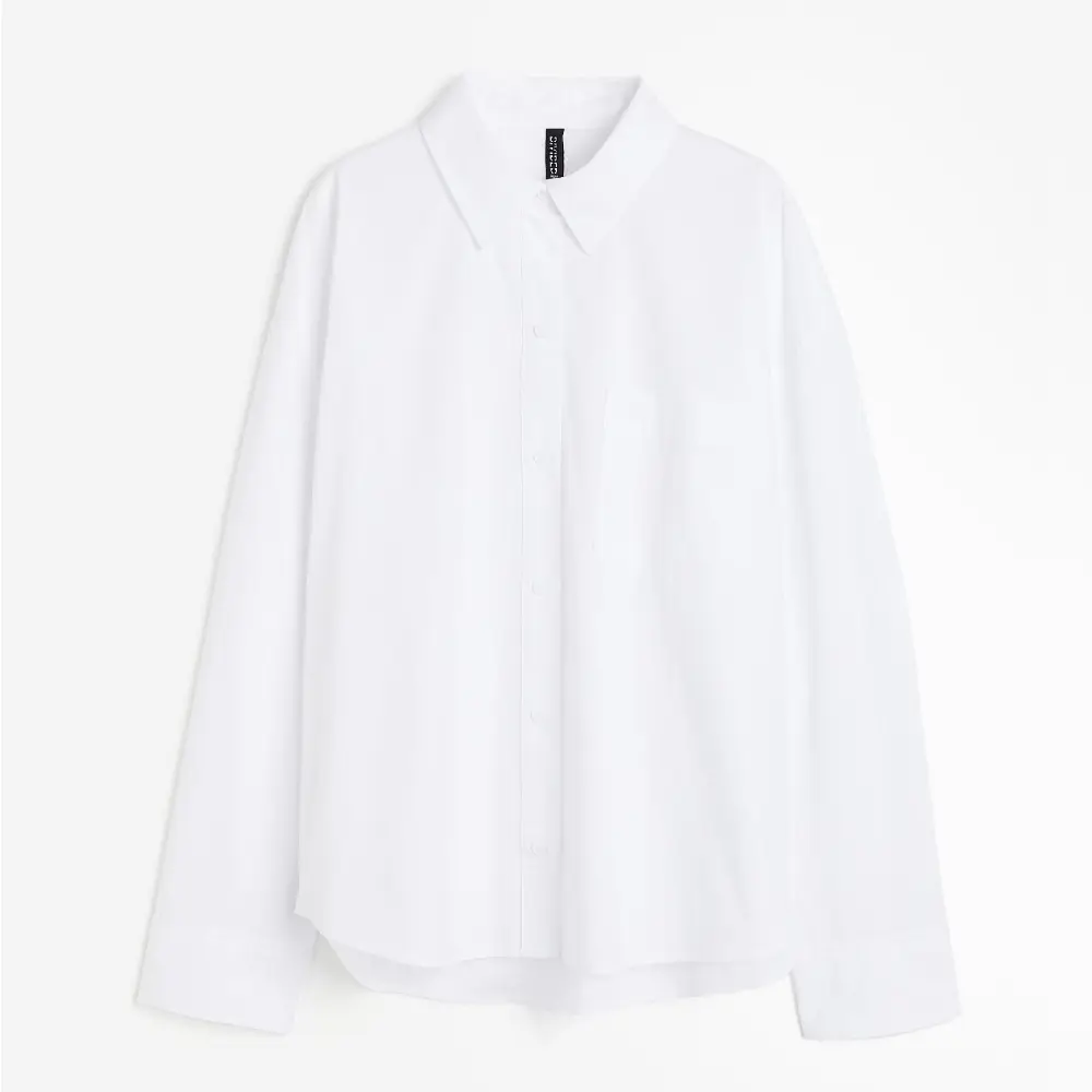 

Рубашка H&M Oversized Cotton, белый