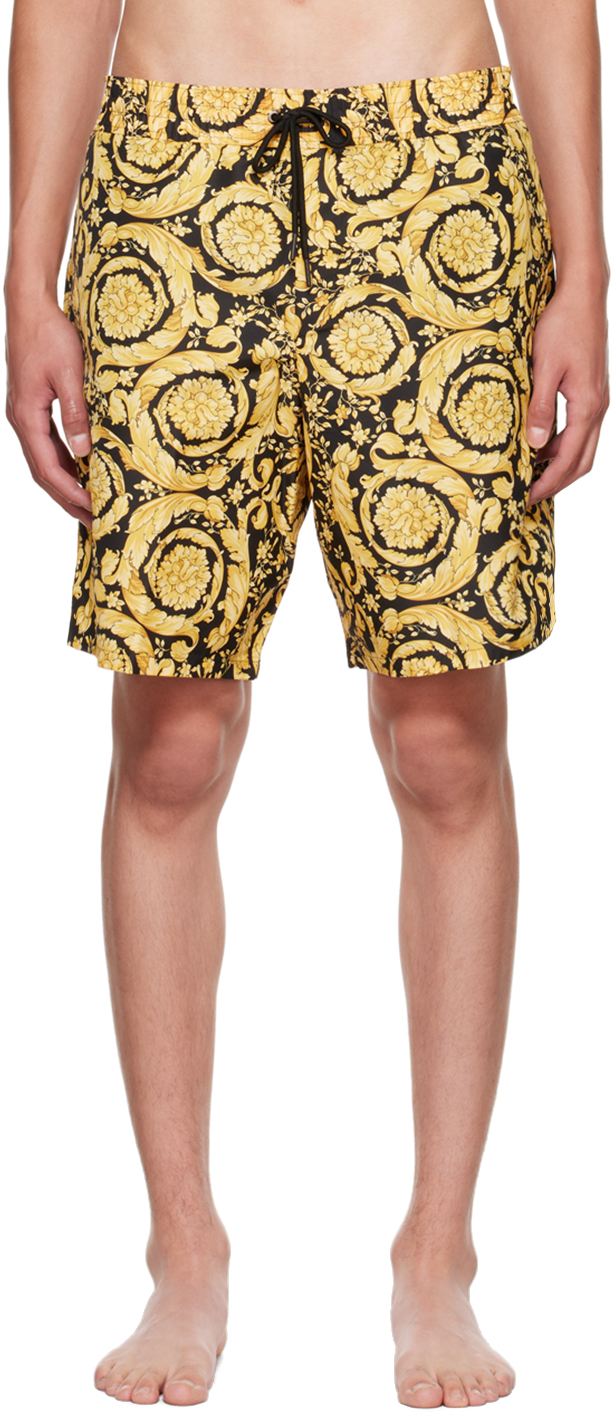 

Желтые плавательные шорты Barocco Versace Underwear