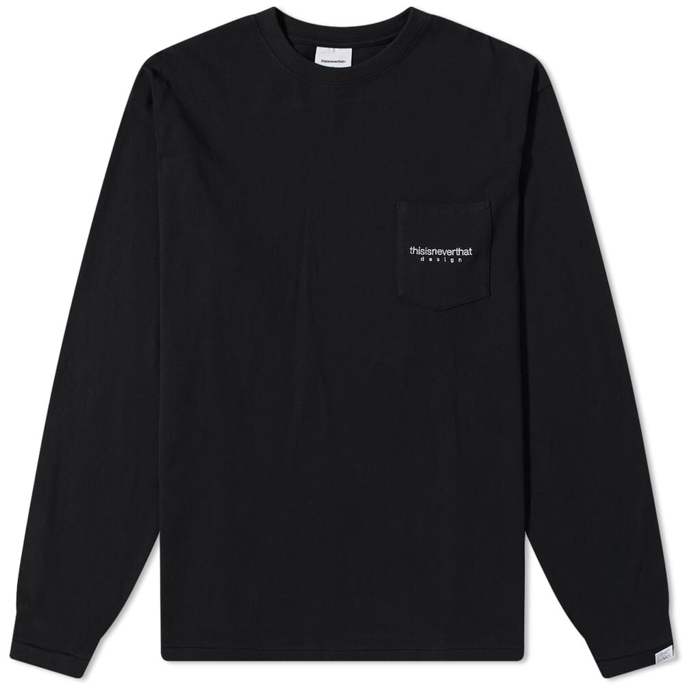 

Футболка thisisneverthat Long Sleeve L-Logo Pocket Tee, Черный