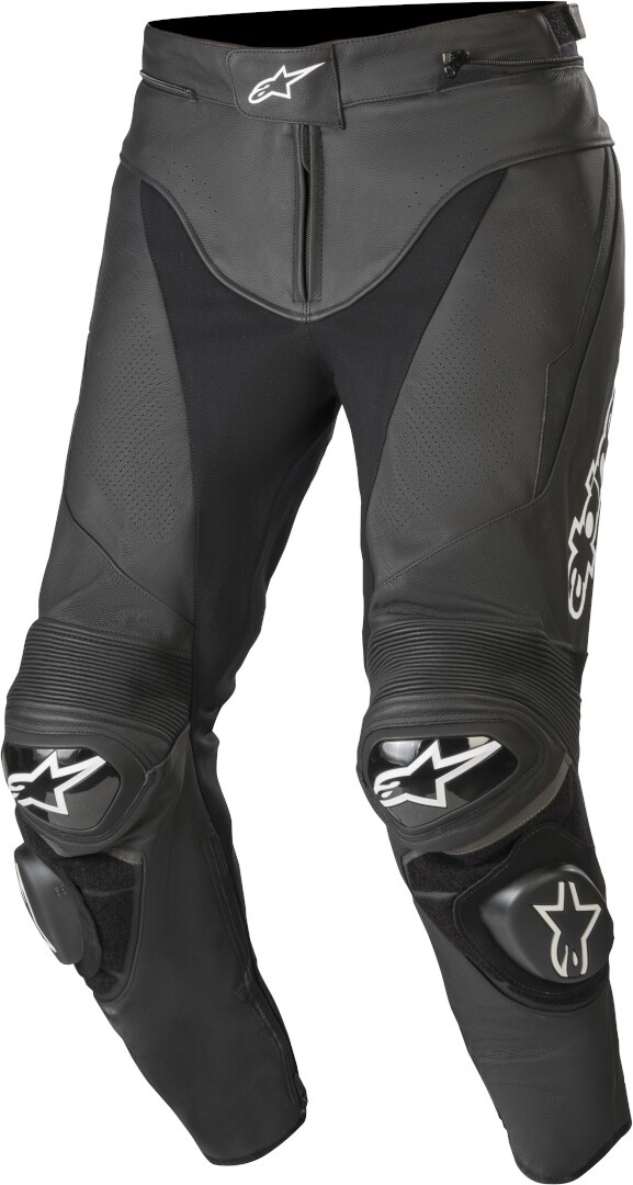 

Alpinestars Track v2 Мотоциклетные кожаные штаны, черный