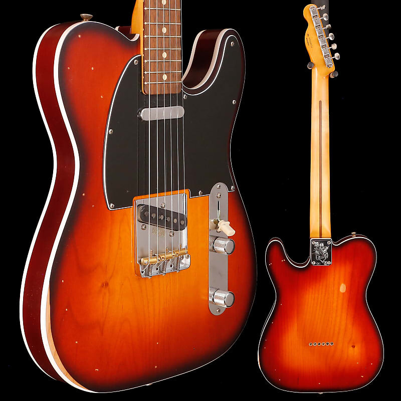 

Fender Jason Isbell Custom Telecaster, Rw, 3-цветный шоколадный взрыв, 7 фунтов 14,7 унции Jason Isbell Custom Telecaster, Rw, 3-color Chocolate Burst