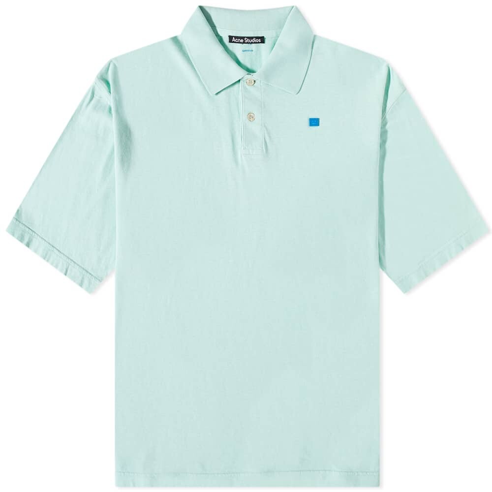 

Футболка Acne Studios Egnes Fade Face Polo, Серый