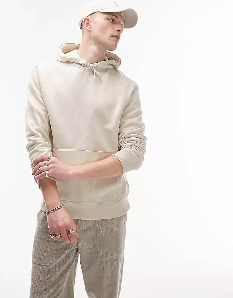 

Худи Topman Hoodie, серо-бежевый
