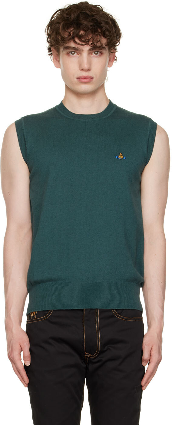 

Зеленый хлопковый жилет Vivienne Westwood