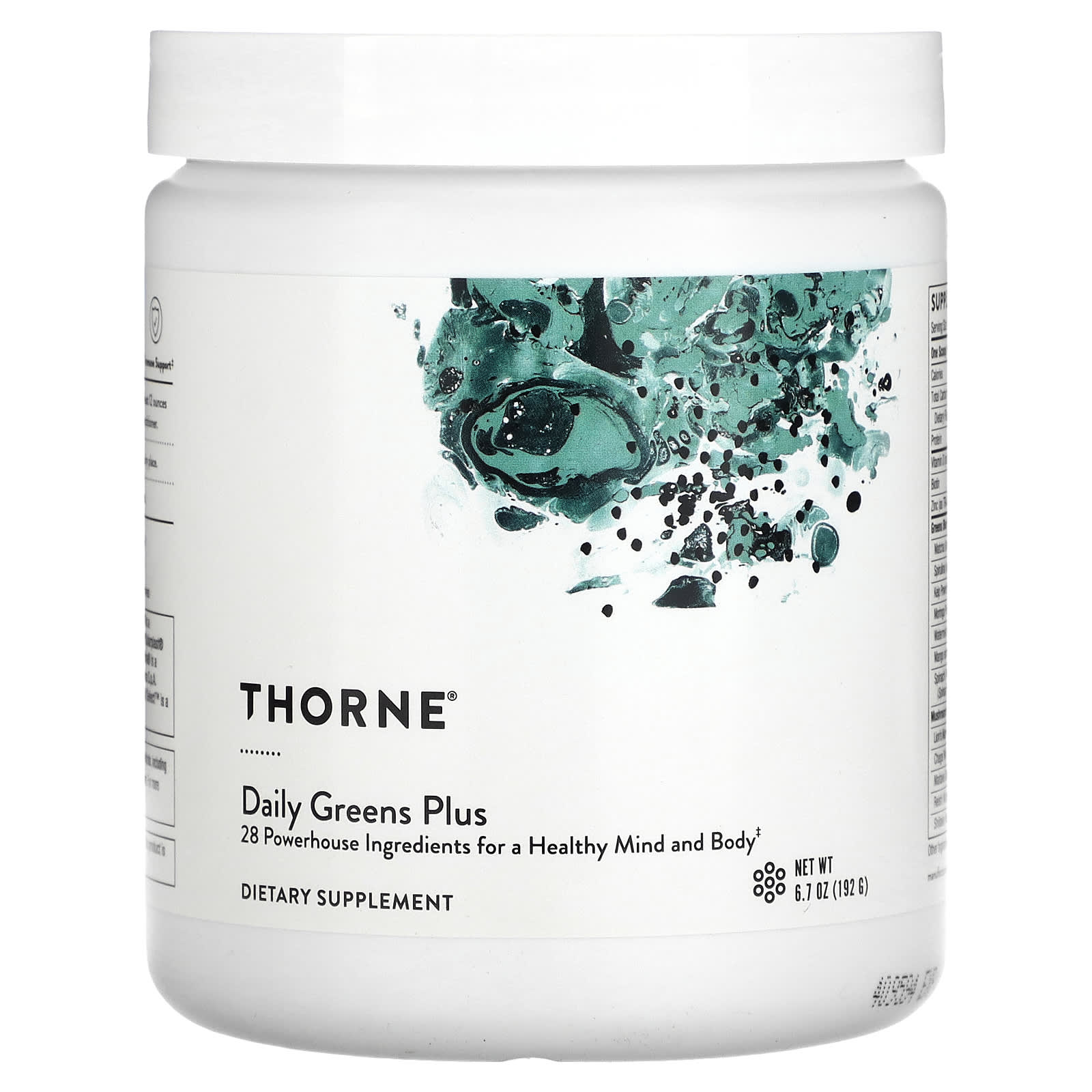 Пищевая Добавка Thorne Daily Greens Plus, 192 г