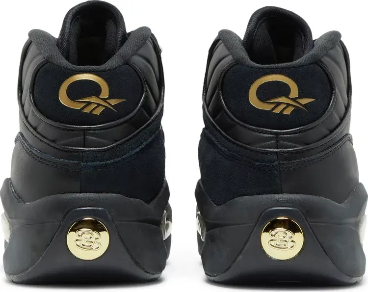 reebok question black and gold