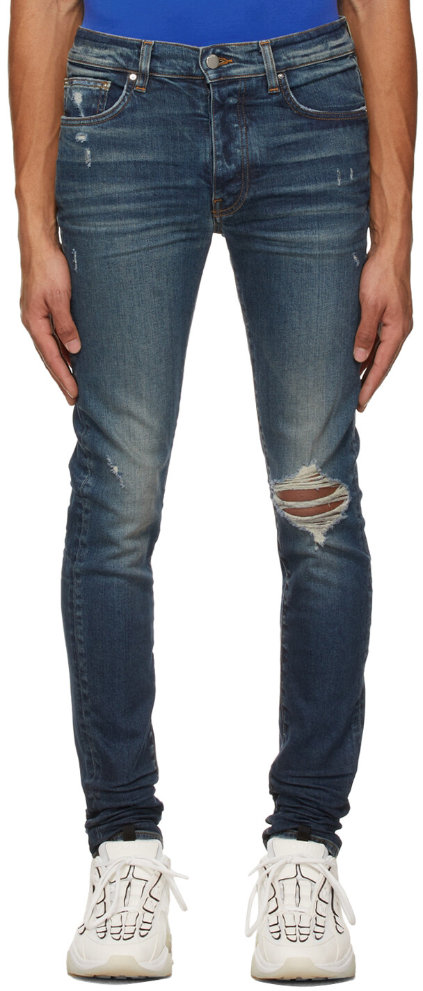 

Порванные джинсы цвета индиго AMIRI