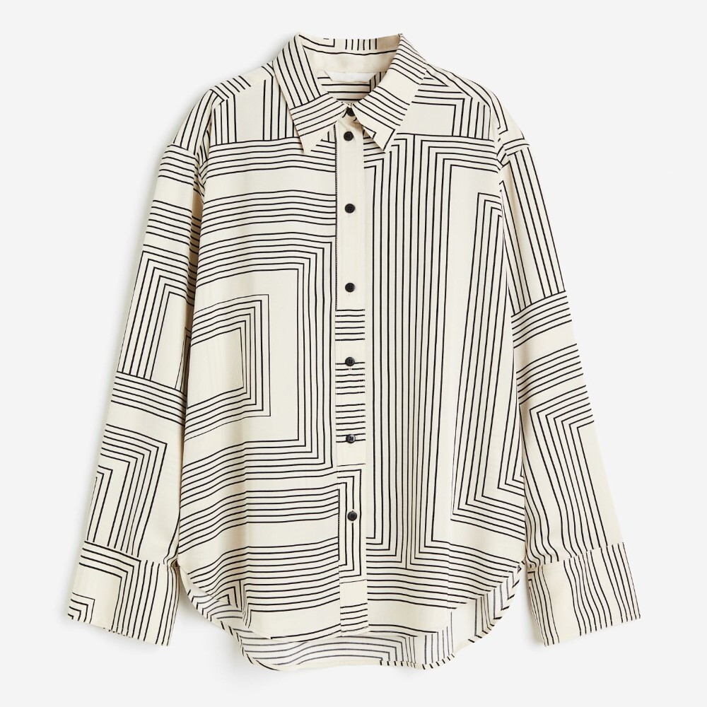 

Блузка H&M Twill, кремовый