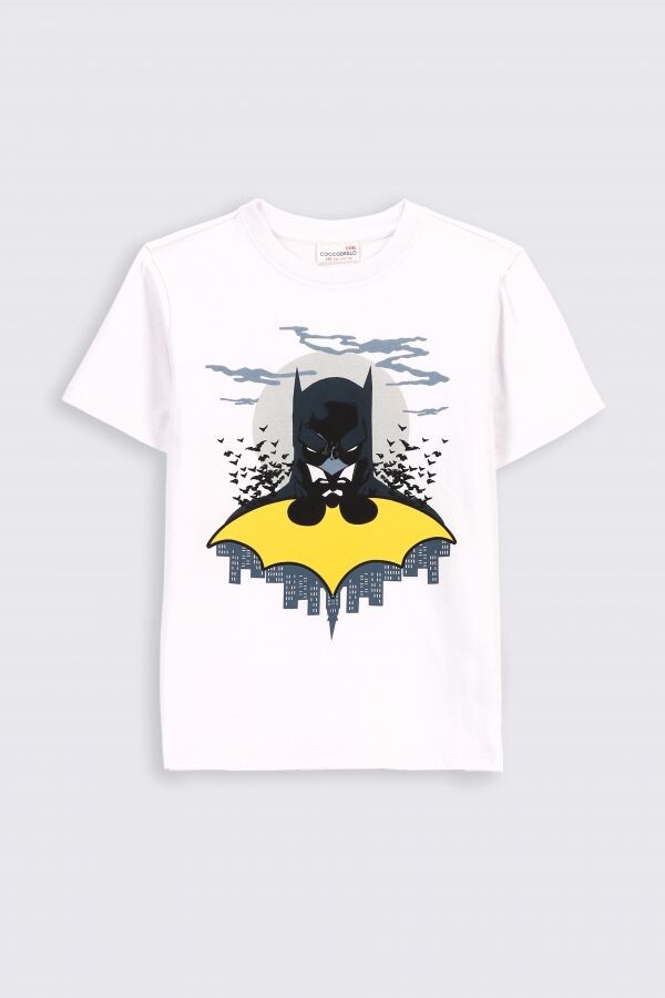 

Футболка с короткими рукавами Coccodrillo Batman, белый