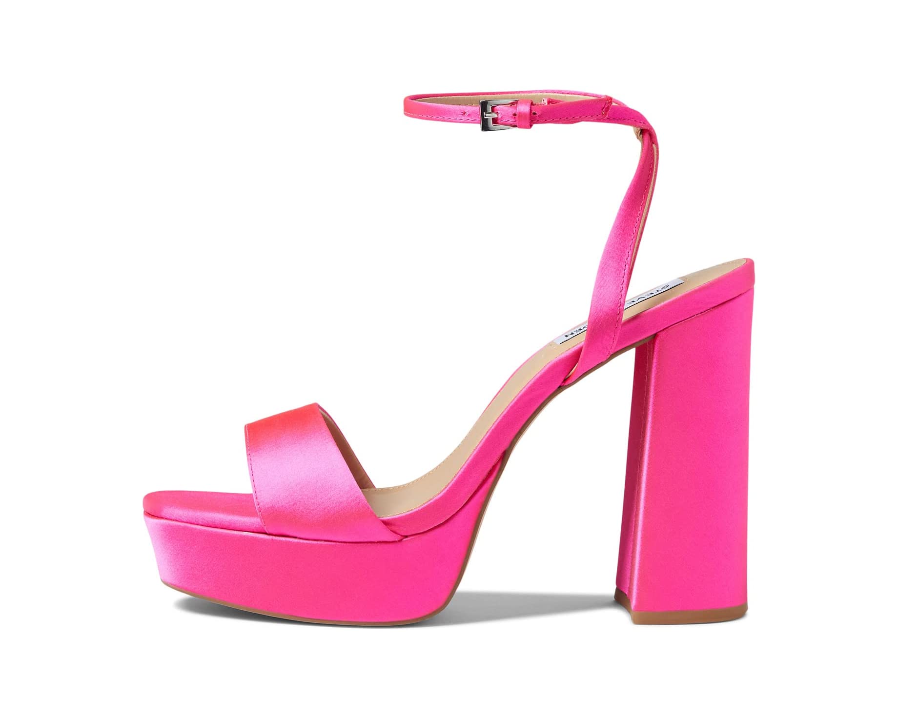 Туфли на каблуках Lessa Sandal Steve Madden, розовый сатин босоножки steve madden размер 36 5 фиолетовый