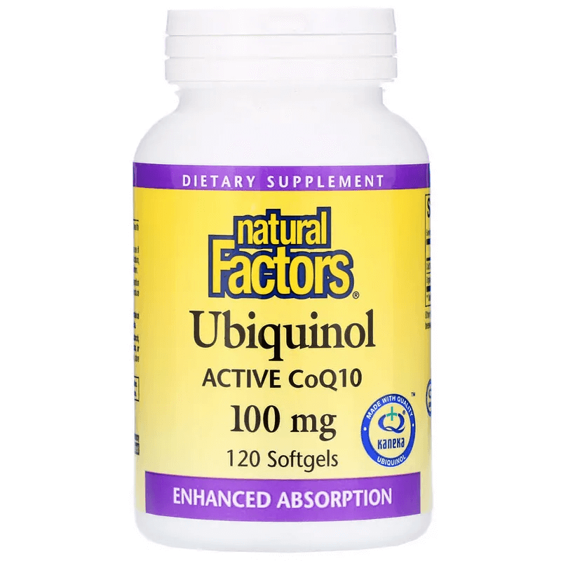 Убихинол Natural Factors 100 мг, 120 таблеток