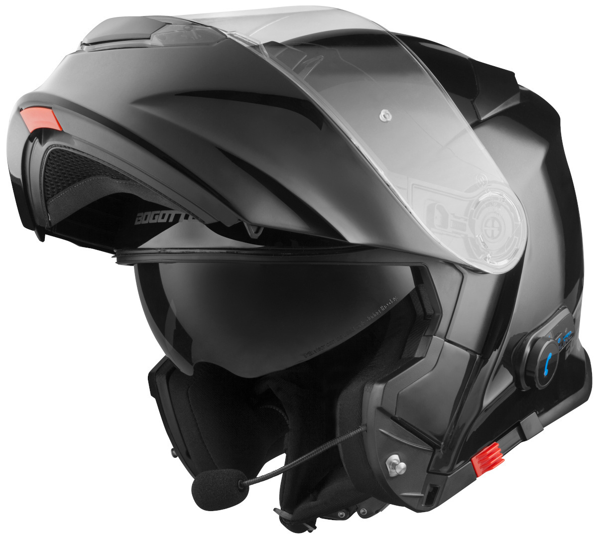 Шлем Bogotto V271 BT со съемной подкладкой, черный