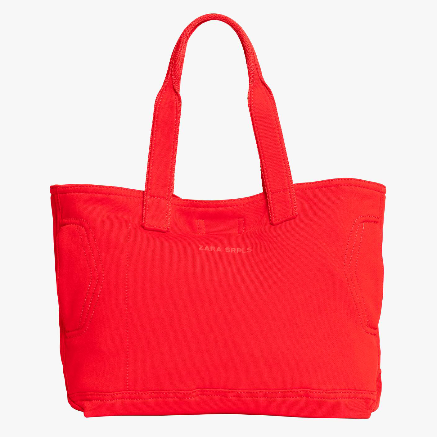 Сумка-шоппер Zara 12, красно-оранжевый рюкзак meshu kawaii 43х30х13 см 1 отделение 3 кармана в комплекте сумка шоппер пенал