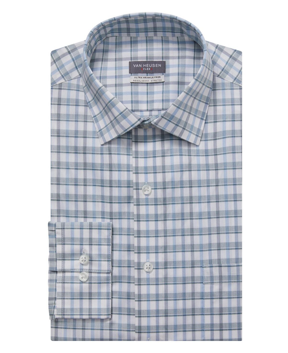 

Мужская рубашка классического кроя с гибким воротником Van Heusen