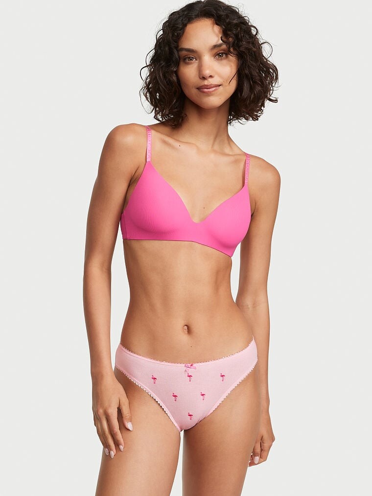

Трусы Victoria's Secret Stretch Cotton Bikini, светло-розовый