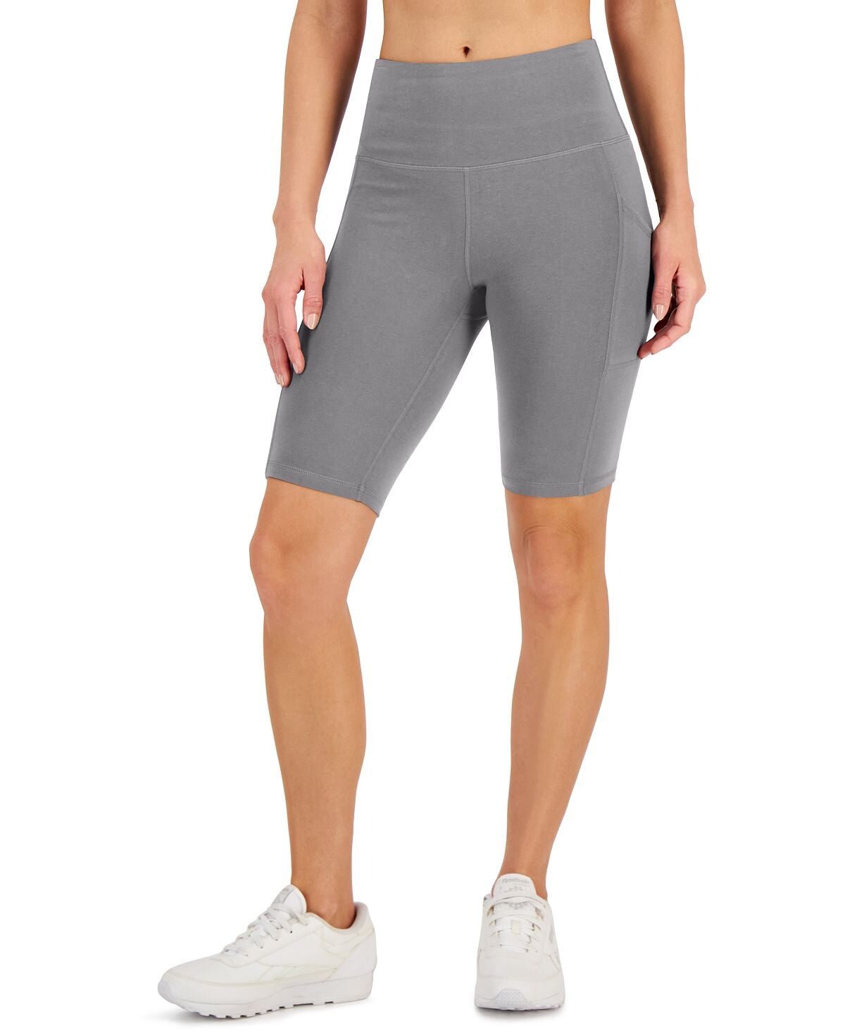 

Компрессионные велосипедные шорты petite 10, созданные для macy's ID Ideology, мульти